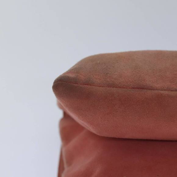 CHANEL Choco Bar Chain Hand Bag Suede Orange CC Auth bs16570 - Picture 12 of 16